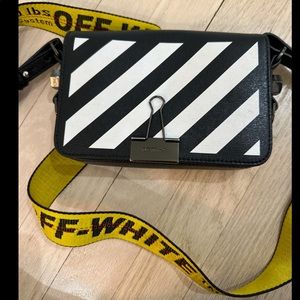 Off-White-Diag mini shoulder bag